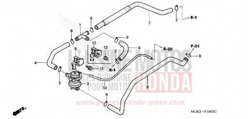 AIR INJECTION CONTROL VALVE VT1100C2Y de 2000
